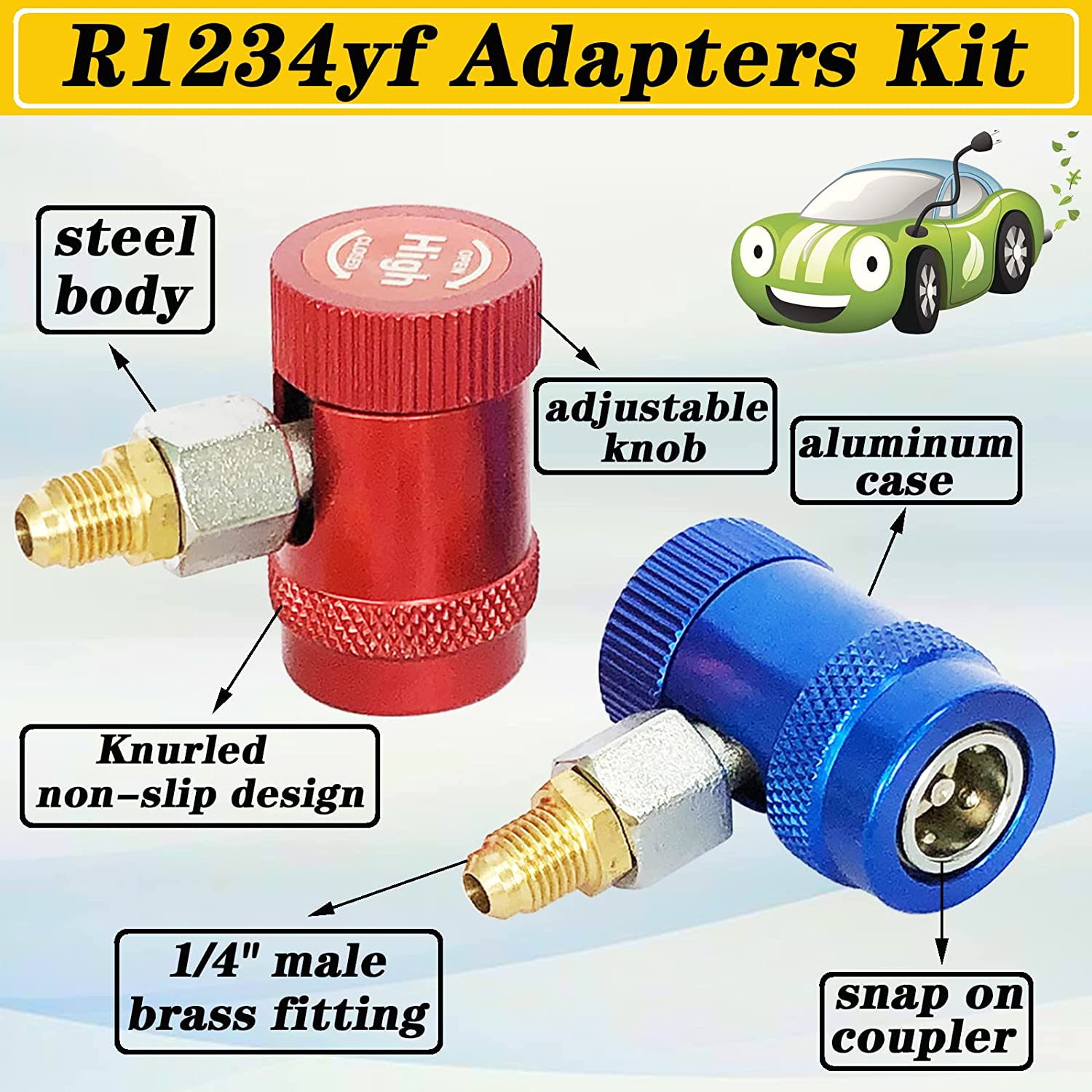 Coolant Flush Machine - R1234yf to R134a Quick Coupler Adapter