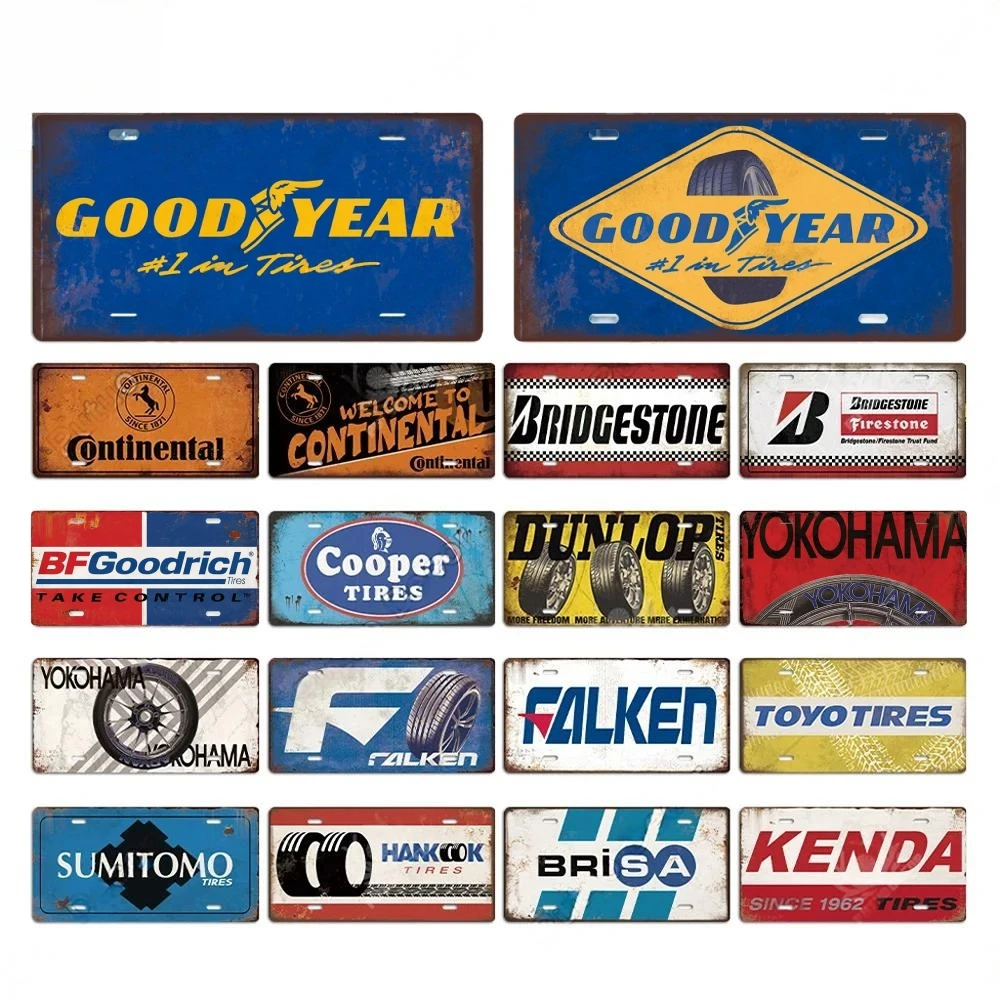 Tire Brand Vintage Metal Poste - Auto Repair Shop Signs recensie en prijs