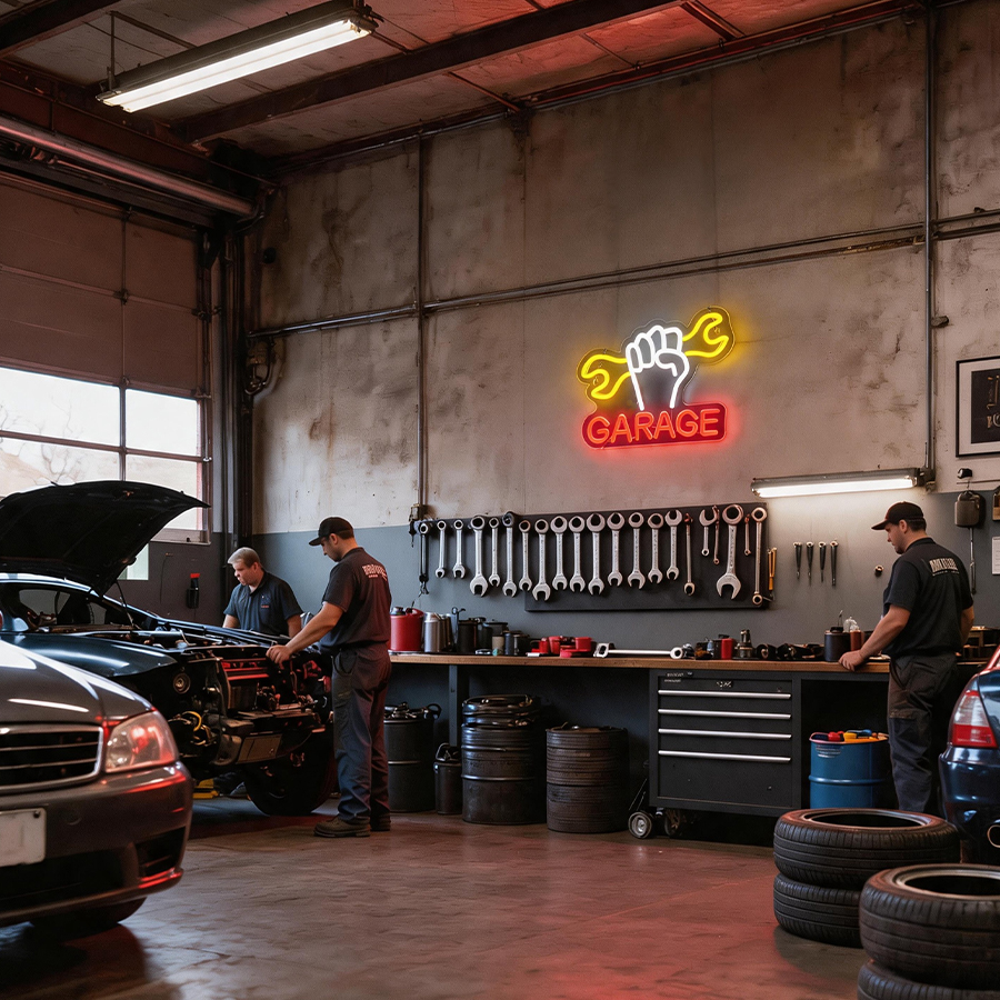 Garage Led Neon Sign, Wrench T - Auto Repair Shop Signs recensie en prijs