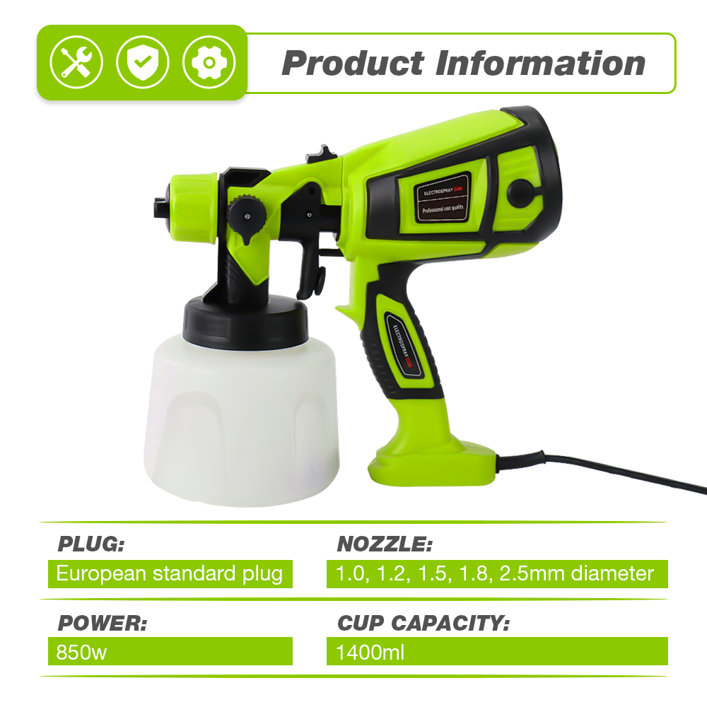 850W Electric Paint Spray Gun  - Heat Gun Paint Strip recensie en prijs