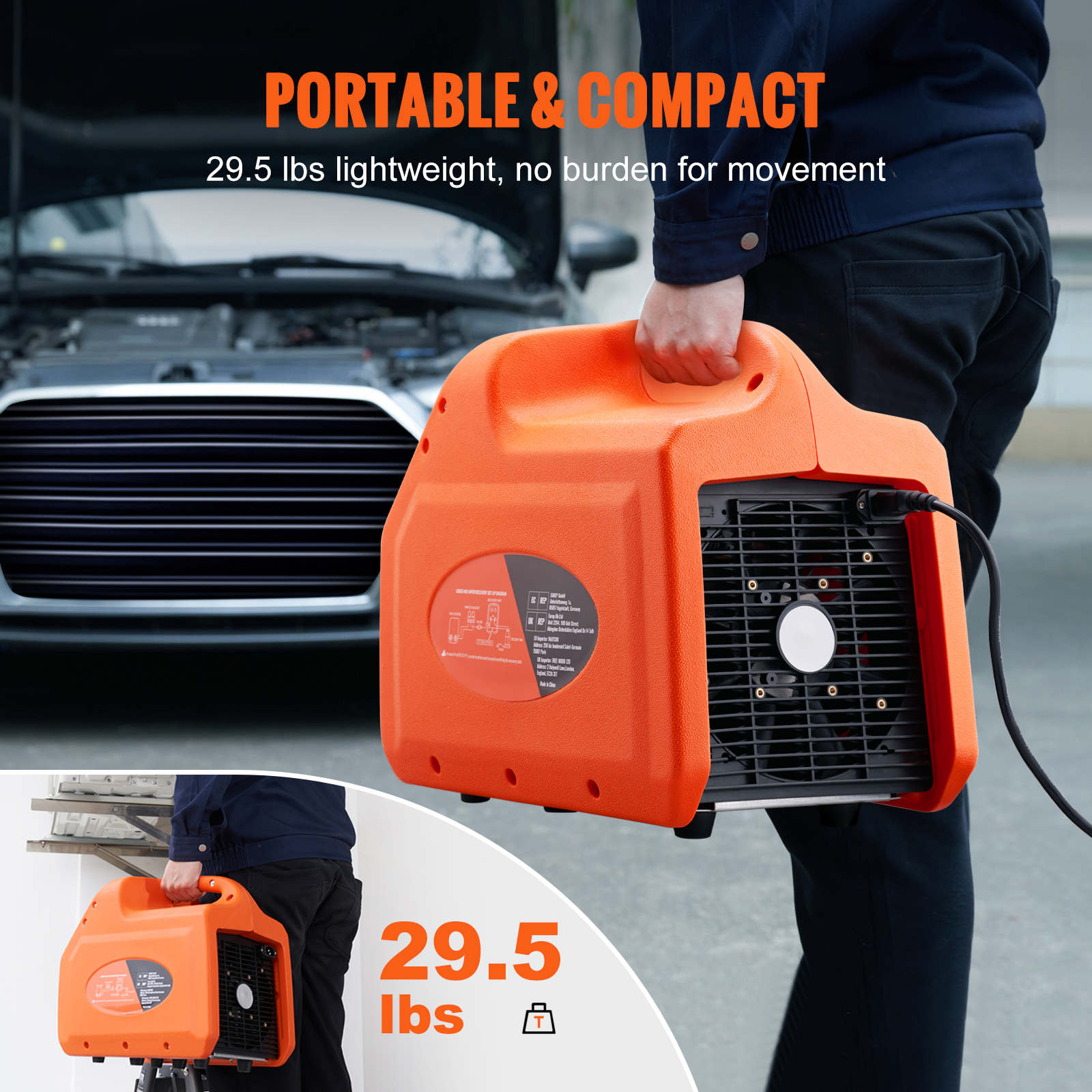 3/4 1HP Refrigerant Recovery M - Coolant Flush Machine recensie en prijs