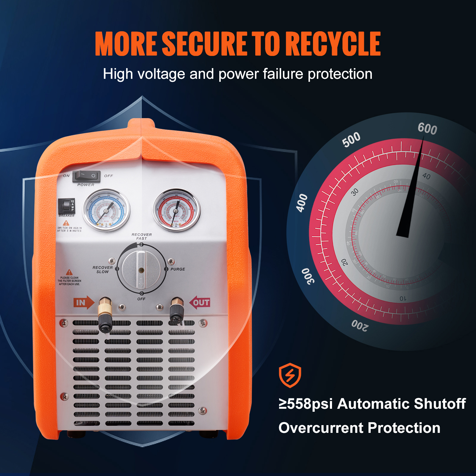 3/4 1HP Refrigerant Recovery M - Coolant Flush Machine recensie en prijs
