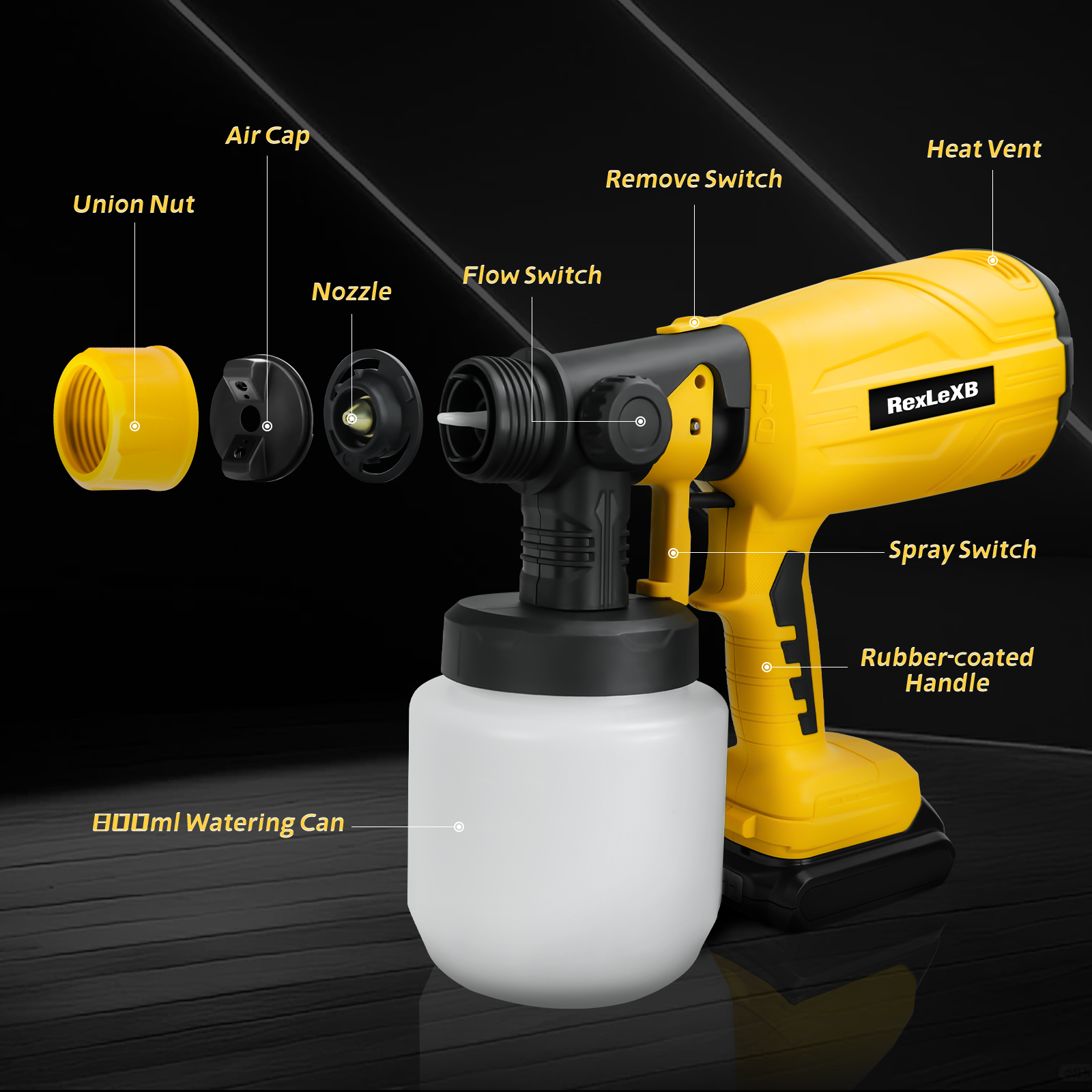 800ML Cordless Electric Spray  - Heat Gun Paint Strip recensie en prijs