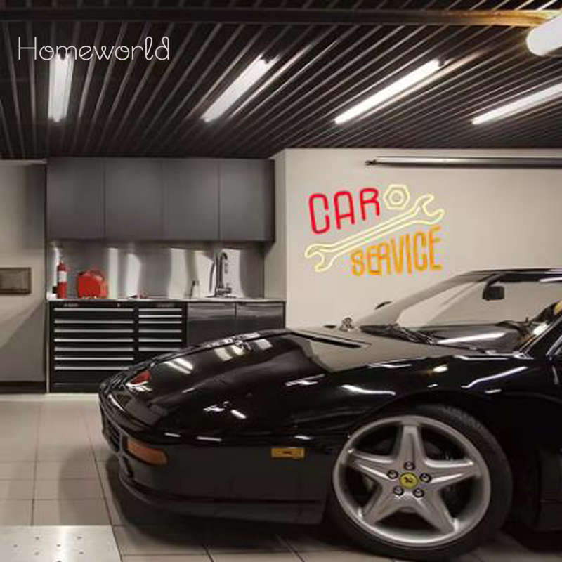 Car Service Neon Sign  Warm Wh - Auto Repair Shop Signs recensie en prijs