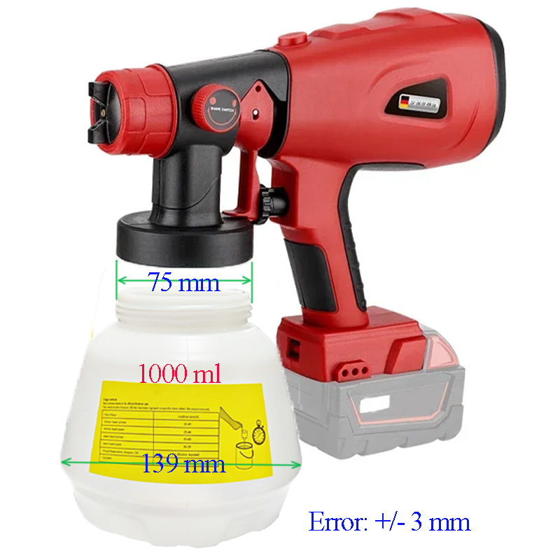1000ml Electric Wireless Spray - Heat Gun Paint Strip recensie en prijs