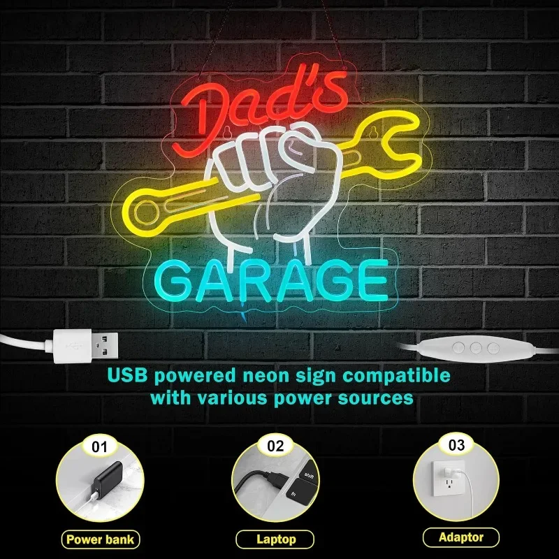 Wrench Neon Sign For Wall Deco - Auto Repair Shop Signs recensie en prijs
