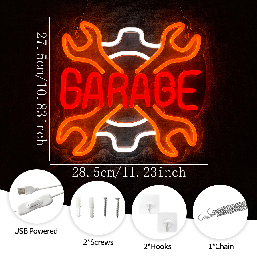 Garage Neon Sign for Wall Deco - Auto Repair Shop Signs recensie en prijs