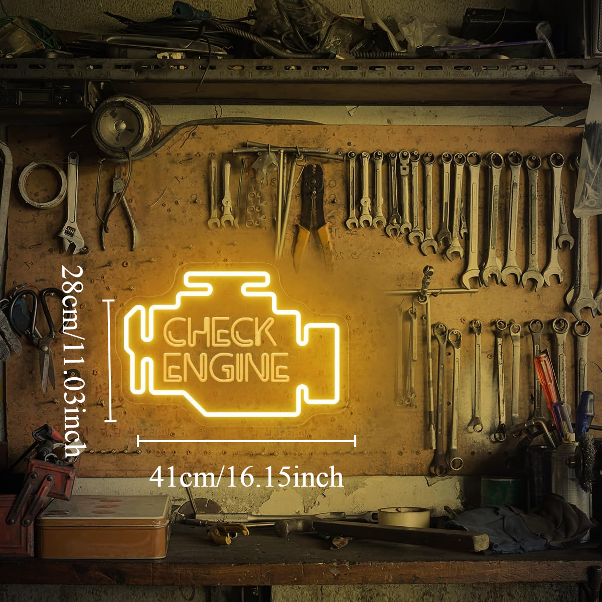 Check Engine Neon Sign Car LED - Auto Repair Shop Signs recensie en prijs