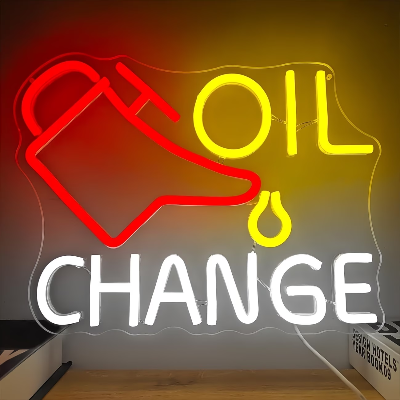 Oil Change Neon Sign Garage Ne - Auto Repair Shop Signs recensie en prijs