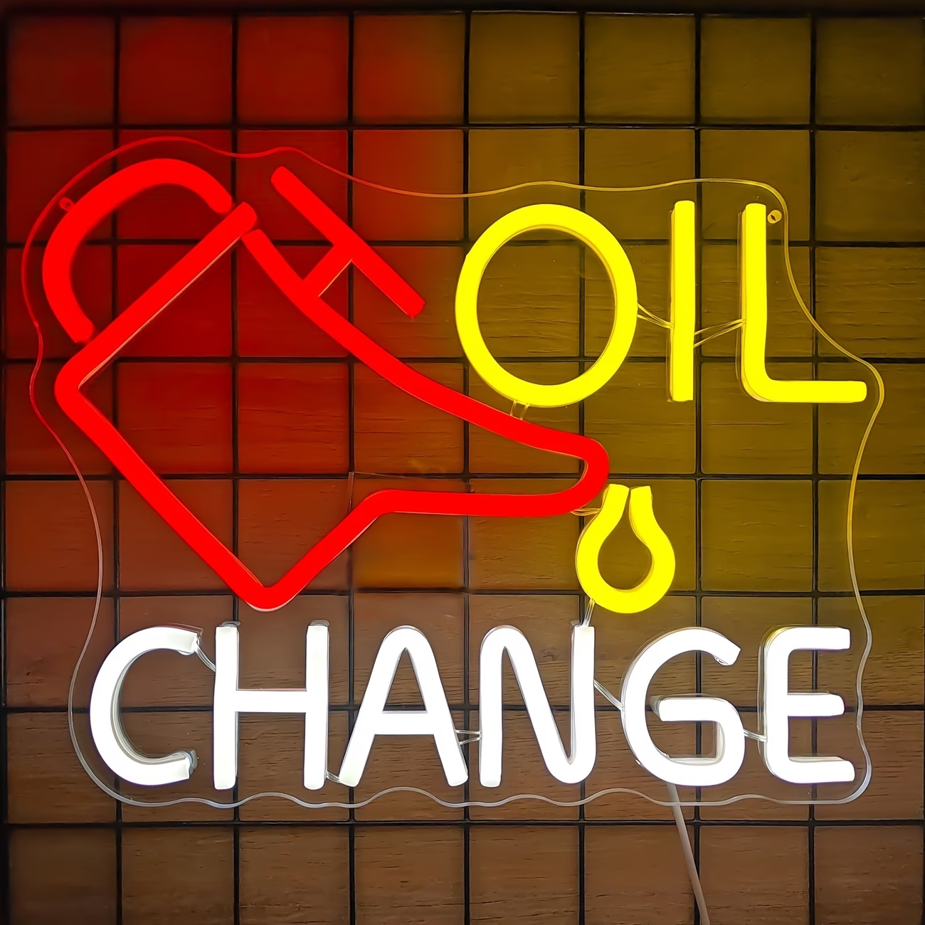 Oil Change Neon Sign Garage Ne - Auto Repair Shop Signs recensie en prijs